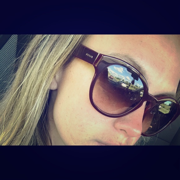 Prada Dark Cherry Sunglasses 🍒 - Picture 1 of 6